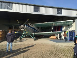 Saisonabschluss 2015: Die AN-2 von "Fallschirmsport Grefrath" überwintert am Niershorst